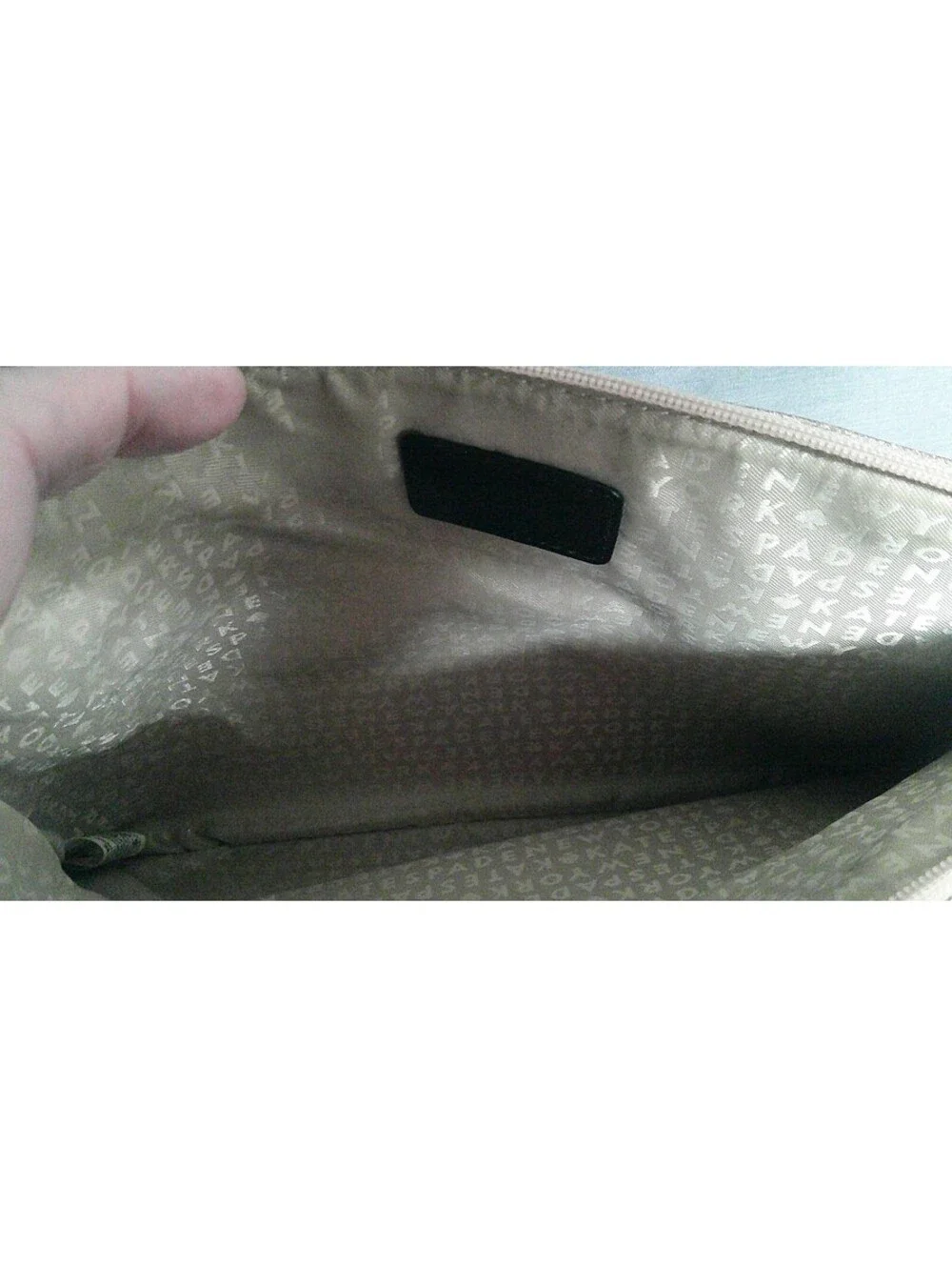 Kate Spade New York Glitter Zip Pouch Cosmetic Bag